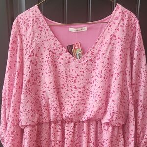 Carmela Pink Patterned Dress